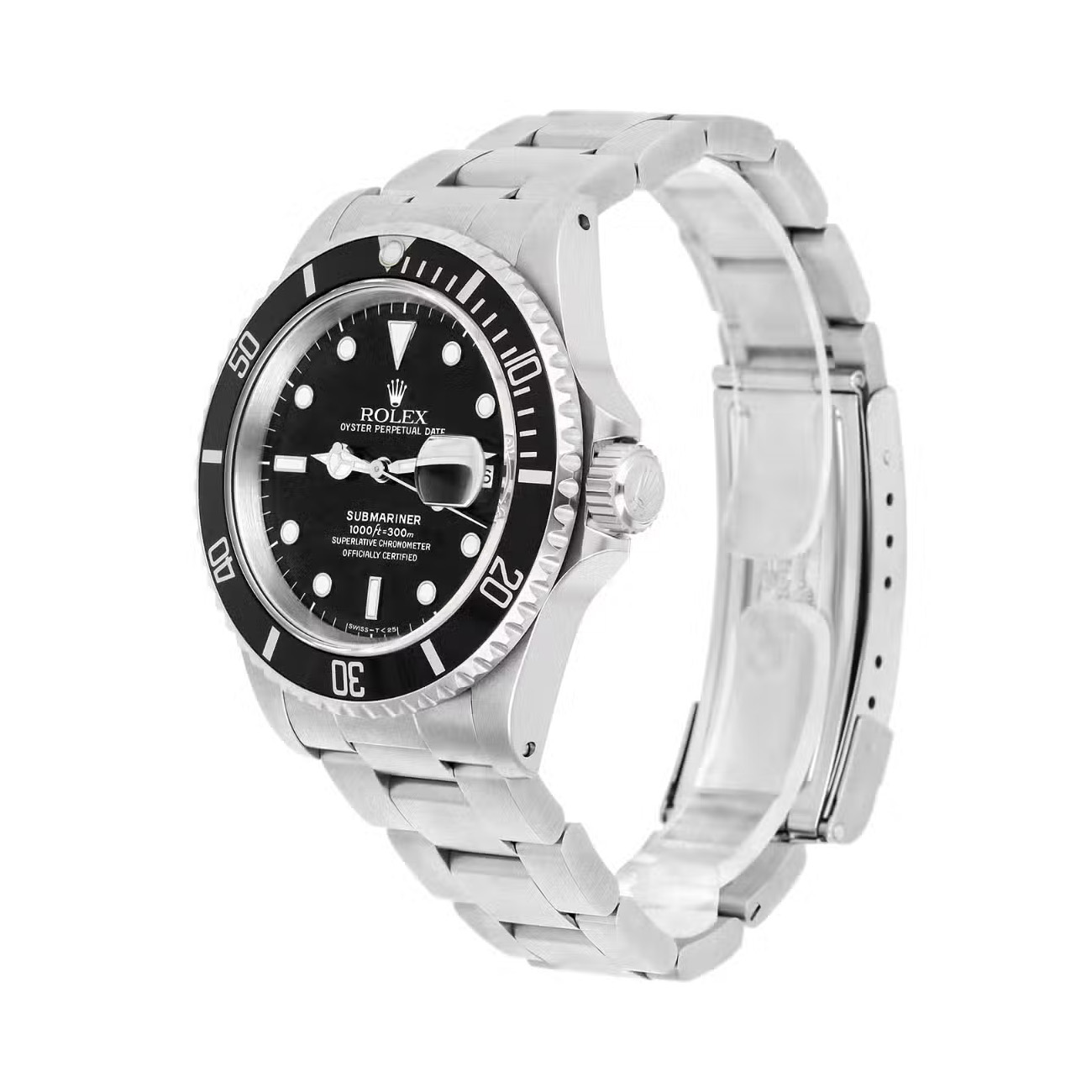 Rolex Submariner Date 16610 40MM Black Dial Stainless Steel Watch
