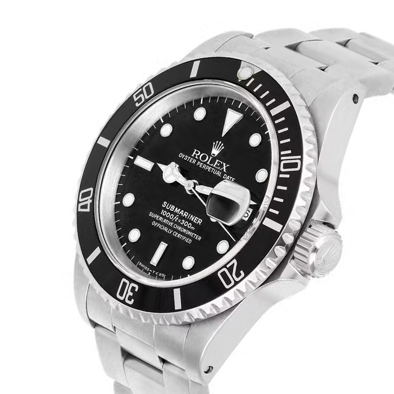 Rolex Submariner Date 16610 40MM Black Dial Stainless Steel Watch