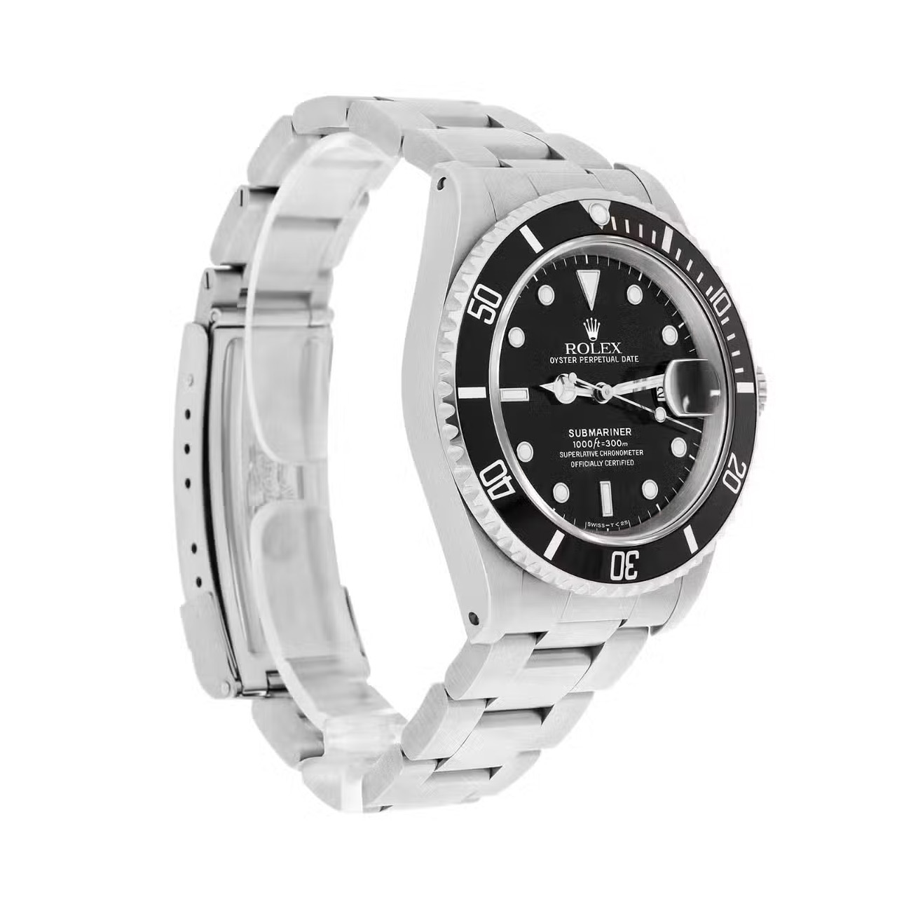 Rolex Submariner Date 16610 40MM Black Dial Stainless Steel Watch