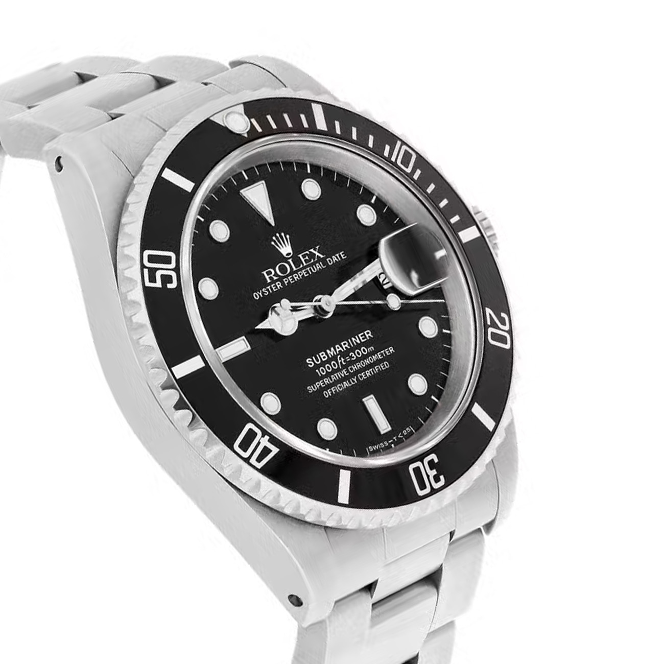 Rolex Submariner Date 16610 40MM Black Dial Stainless Steel Watch