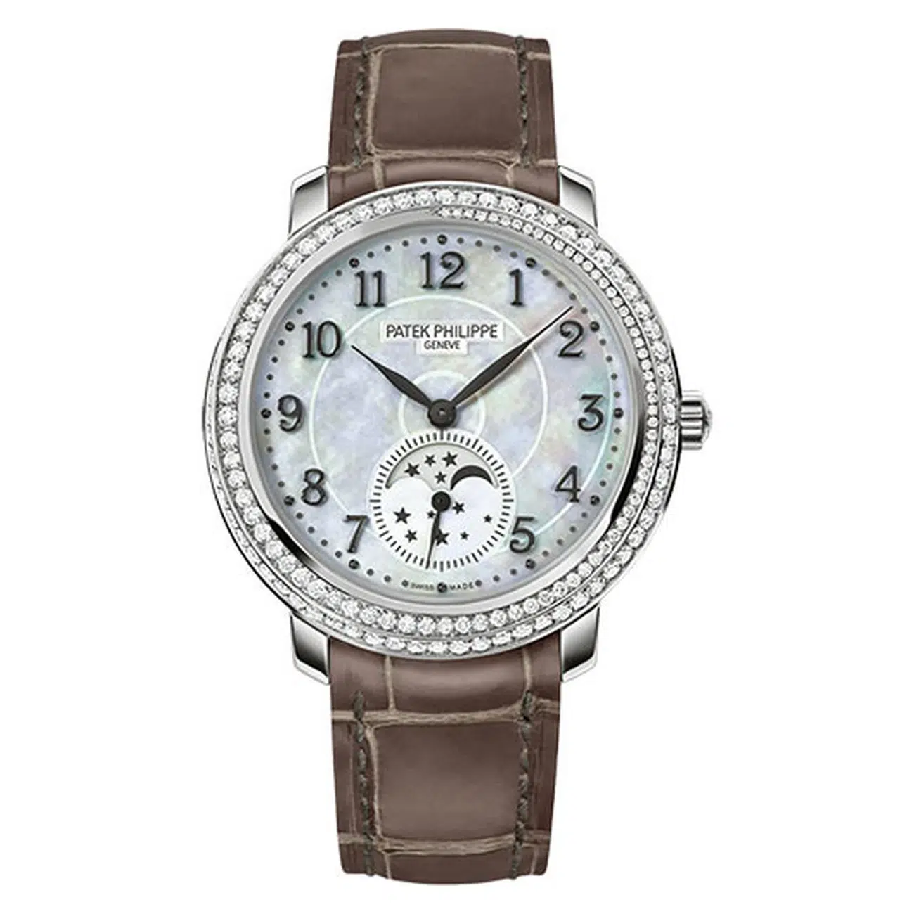 Patek Philippe Moonphase 4968G-010 Mother Of Pearl Dial 33 MM