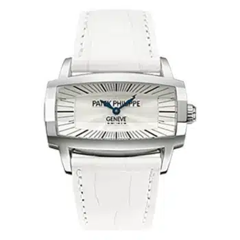 Patek Philippe Gondolo 4980G-001 white gold watch, silver dial