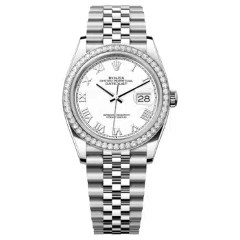 Rolex Datejust 126284RBR-0017 White Roman Dial 36 MM Jubilee Bracelet