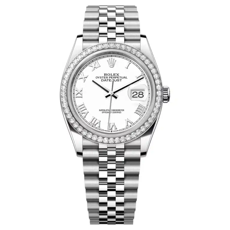Rolex Datejust 126284RBR-0017 White Roman Dial 36 MM Jubilee Bracelet