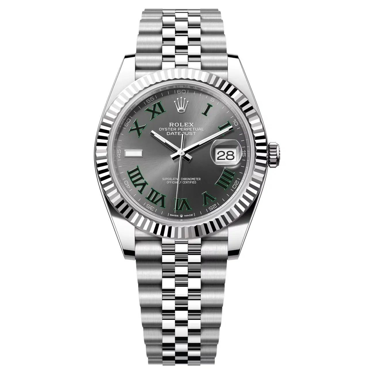Rolex Datejust 126334-0022 Slate Roman Dial 41 MM Jubilee Bracelet