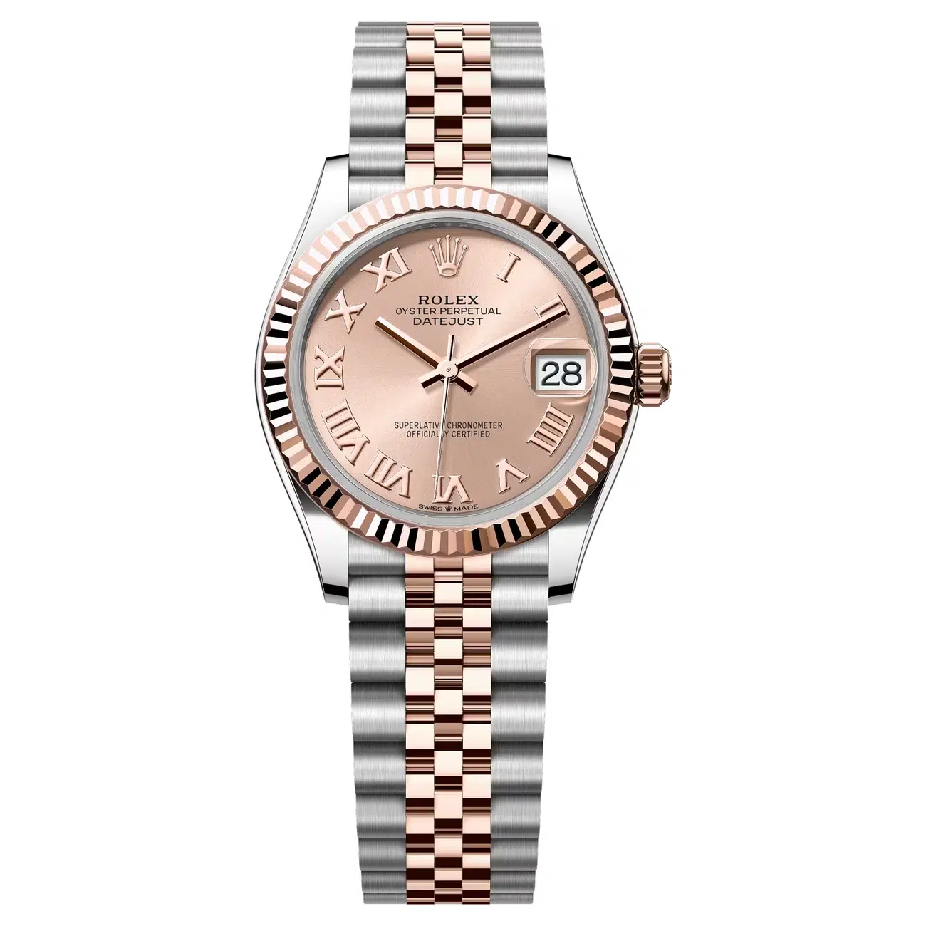 Rolex Datejust 278271-0006 Rose-colour Dial 31 MM Two Tone Jubilee Bracelet