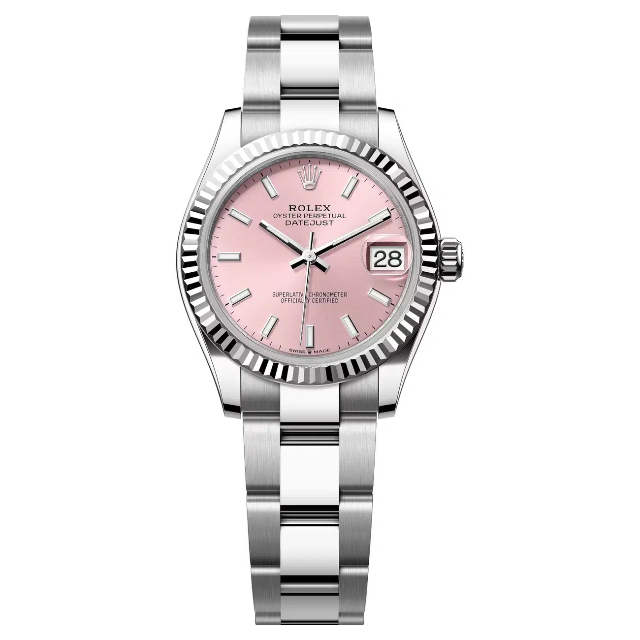 Rolex Datejust 278274-0013 Pink Dial 31 MM Oyster Bracelet