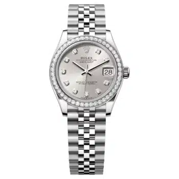 Rolex Datejust 278384RBR-0034 Silver Diamond Dial 31 MM Jubilee Bracelet