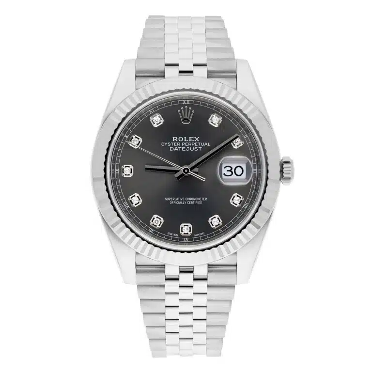Rolex Datejust 126334-0006 41mm Gray Diamond Dial Jubilee Bracelet Stainless Steel Watch 2025 – image 2