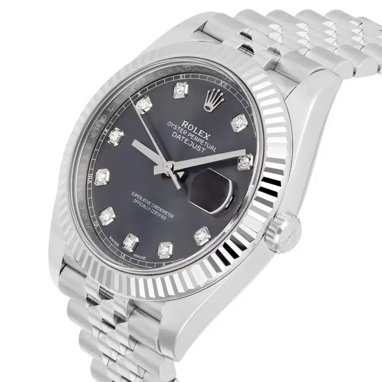 Rolex Datejust 126334-0006 41mm Gray Diamond Dial Jubilee Bracelet Stainless Steel Watch 2025 – image 7