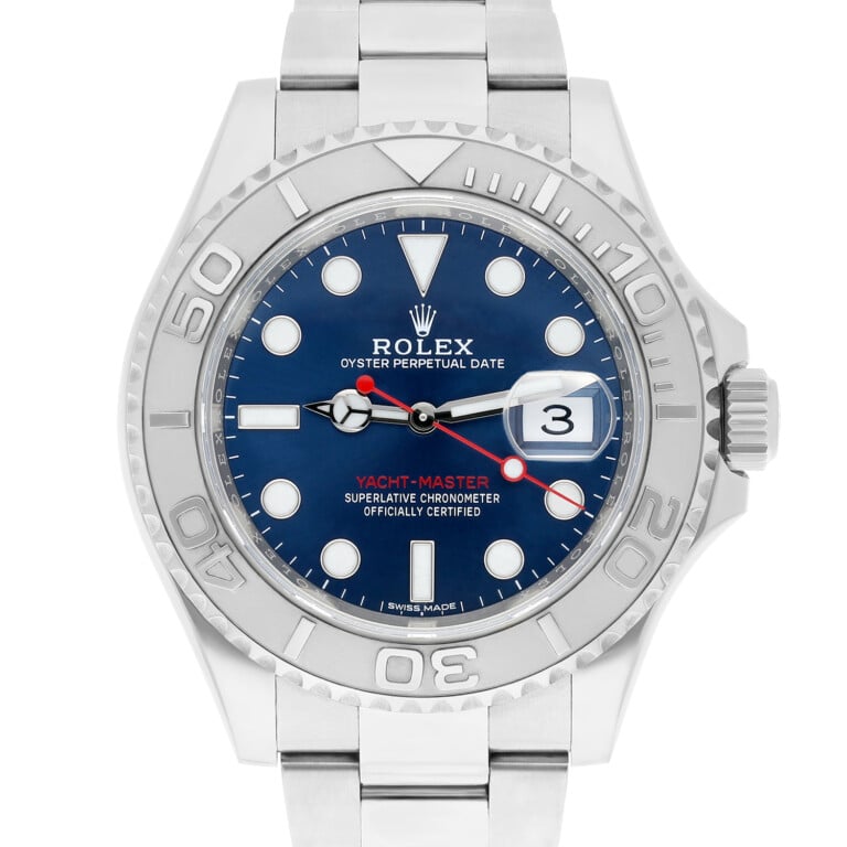 Rolex Yacht-Master 116622 40mm Bright Blue Dial Oyster Bracelet Oystersteel/Platinum Watch – alternate view