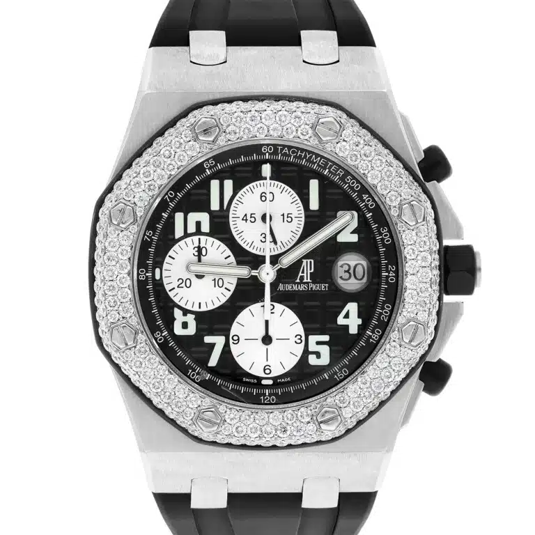 Audemars Piguet Royal Oak Offshore 25940SK.OO.D002CA.01 42mm Chronograph Black Dial Diamond Bezel Watch – image 2