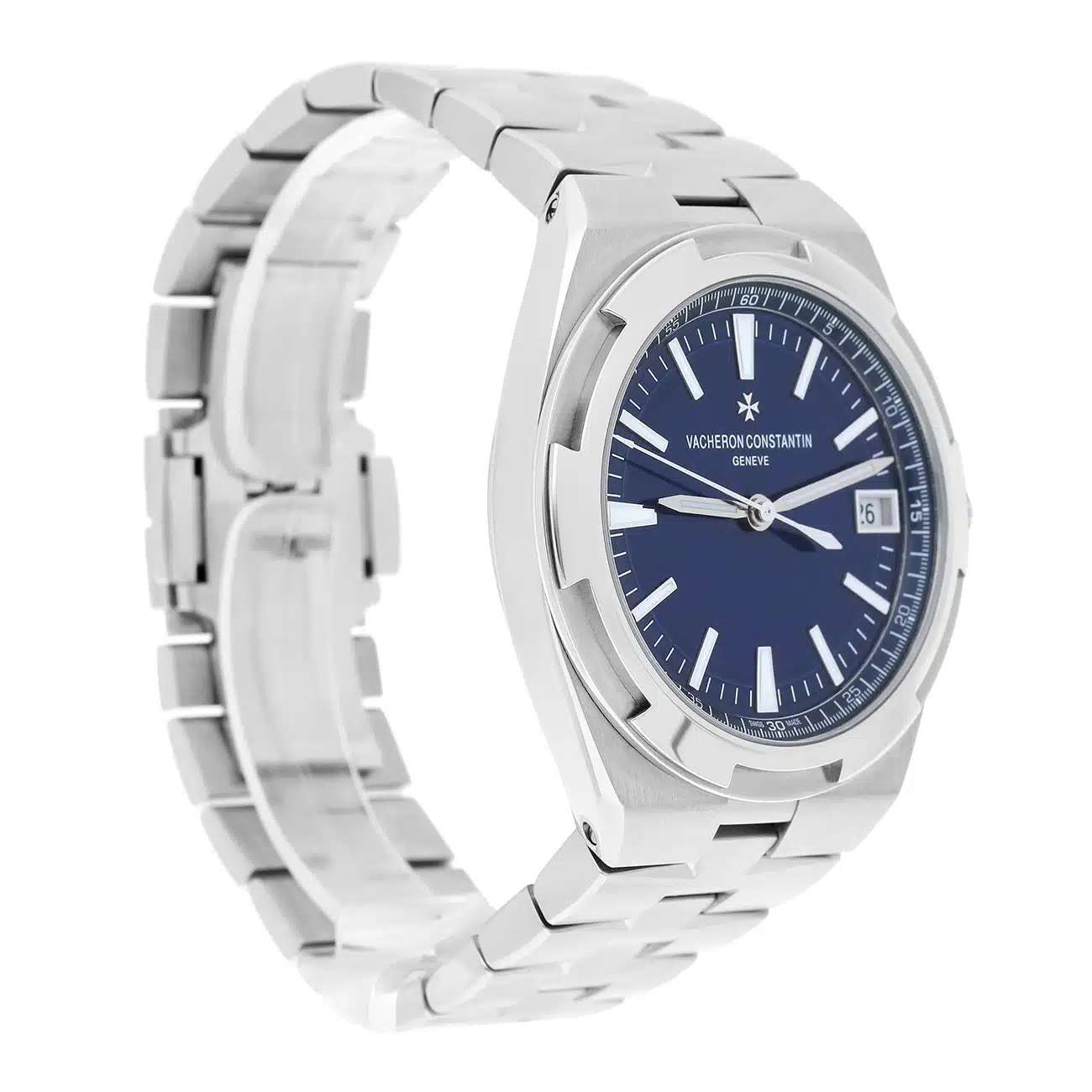 Vacheron Constantin Overseas 4520V/210A-B128 Blue Dial Fixed Bezel Stainless Steel Watch – image 4