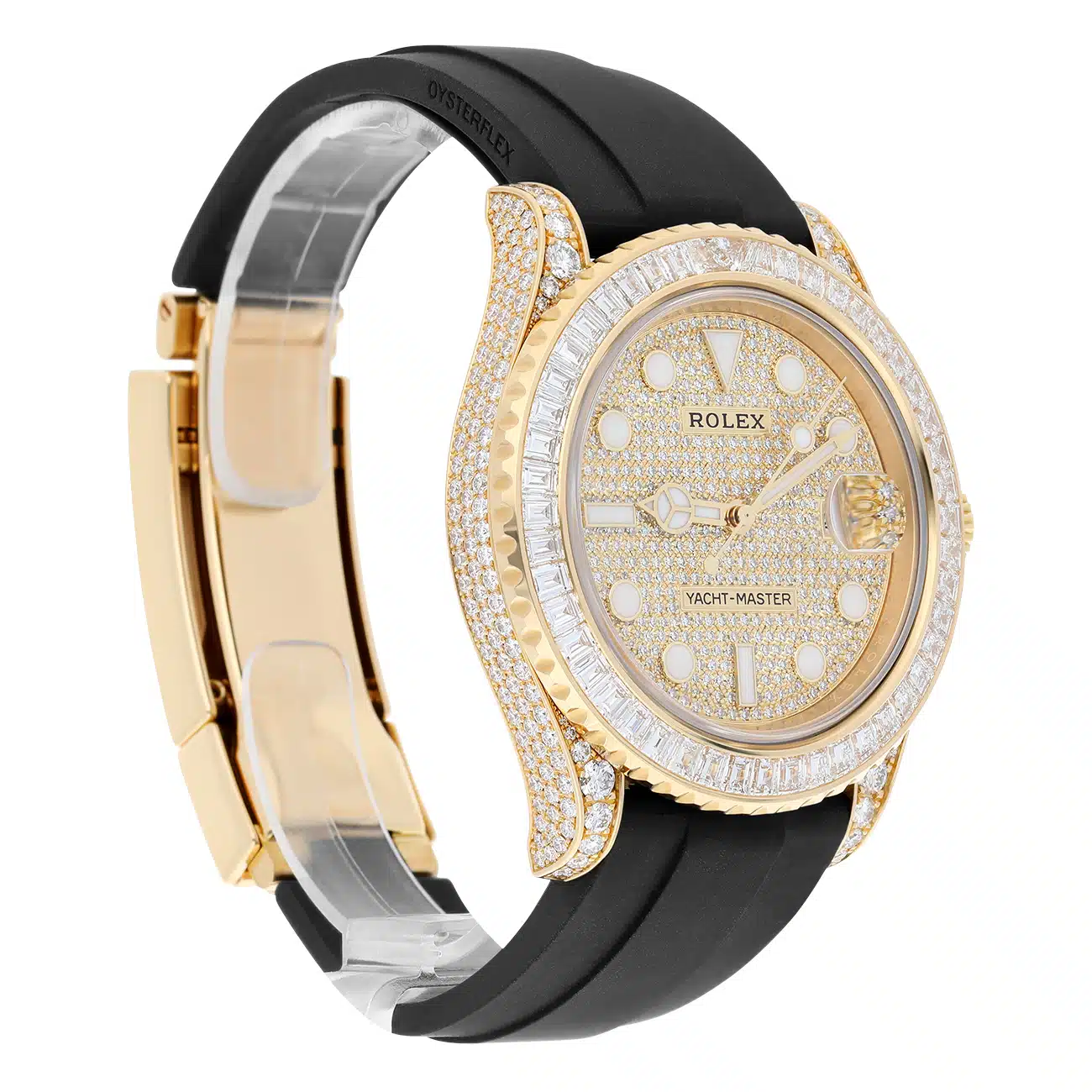 Rolex Yacht-Master 226668TBR-0001 42mm Pave Diamond Dial Baguette Diamond Bezel Oysterflex Strap Yellow Gold -2024 – image 5