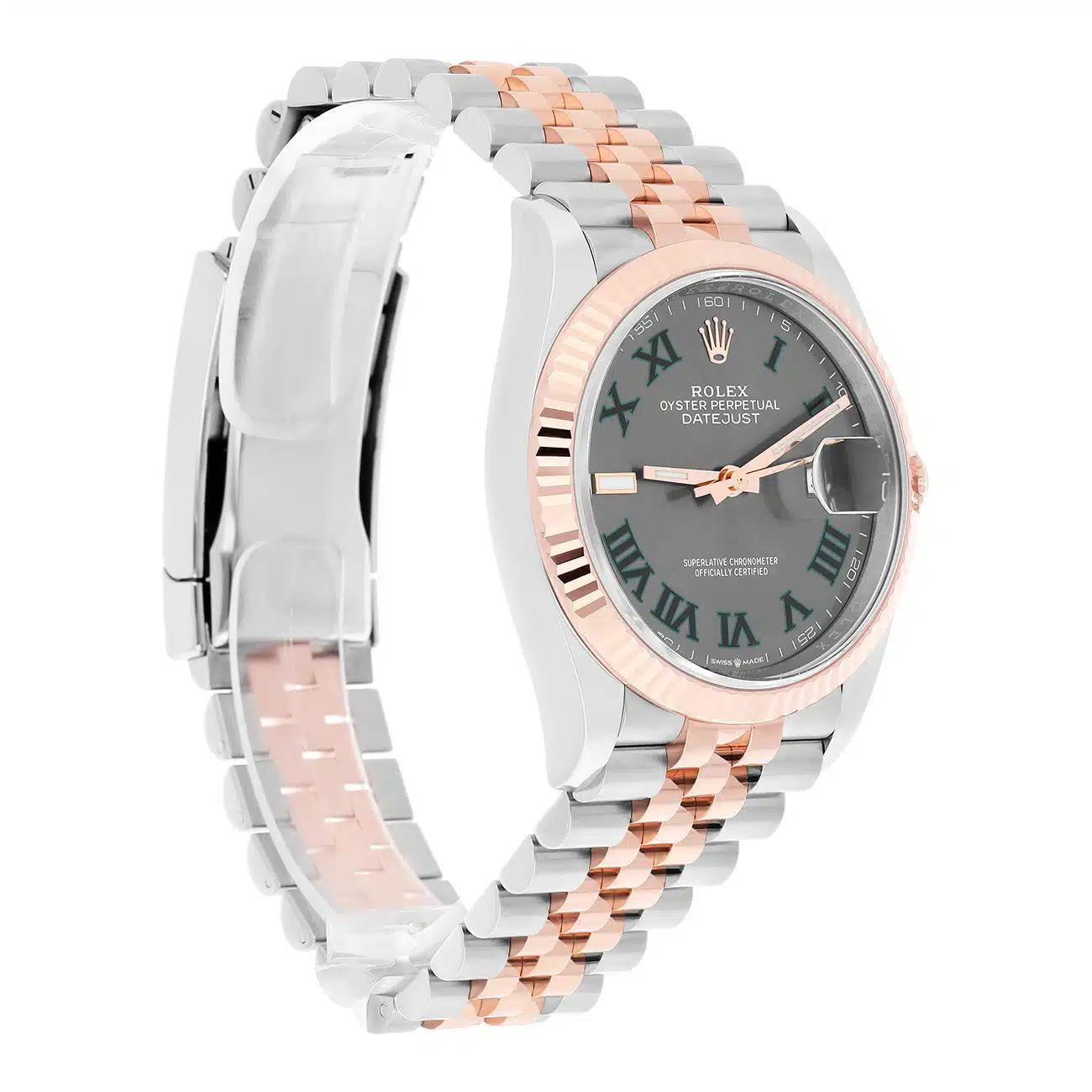 Rolex Datejust 126231-0029 36MM Wimbledon Roman Dial Jubilee Bracelet Stainless Steel&Rose Gold Watch 2024 – image 4