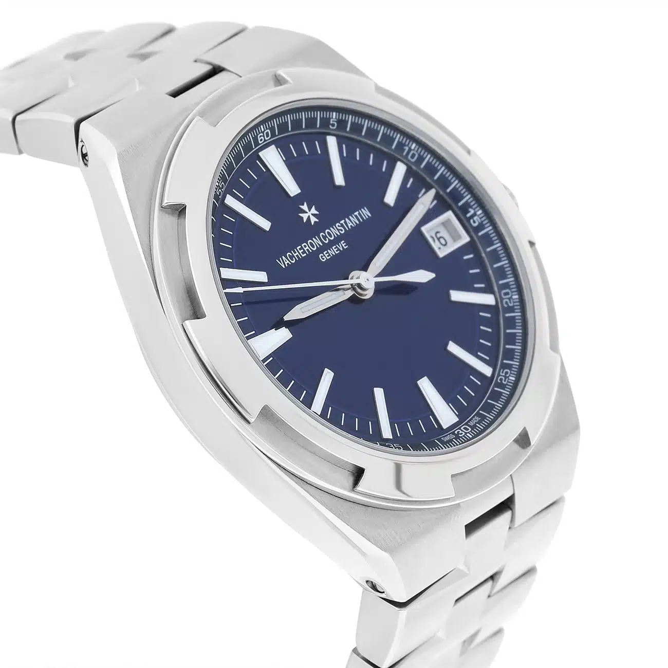 Vacheron Constantin Overseas 4520V/210A-B128 Blue Dial Fixed Bezel Stainless Steel Watch – image 5
