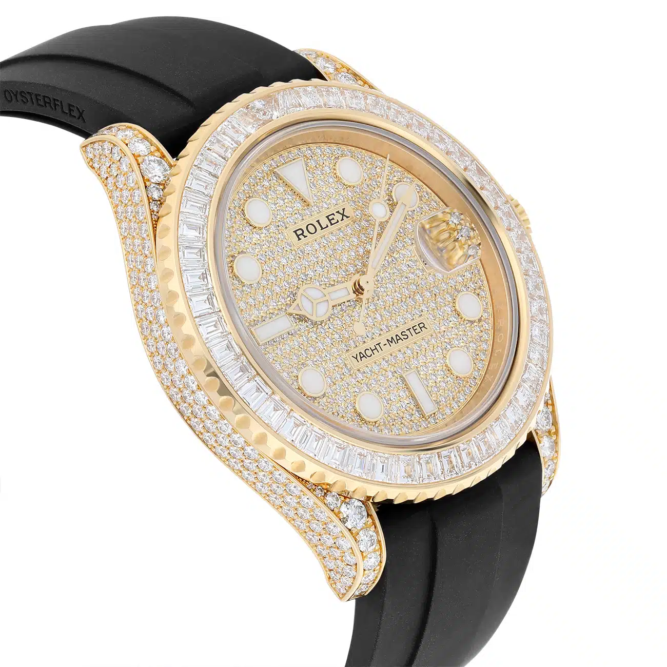 Rolex Yacht-Master 226668TBR-0001 42mm Pave Diamond Dial Baguette Diamond Bezel Oysterflex Strap Yellow Gold -2024 – image 6