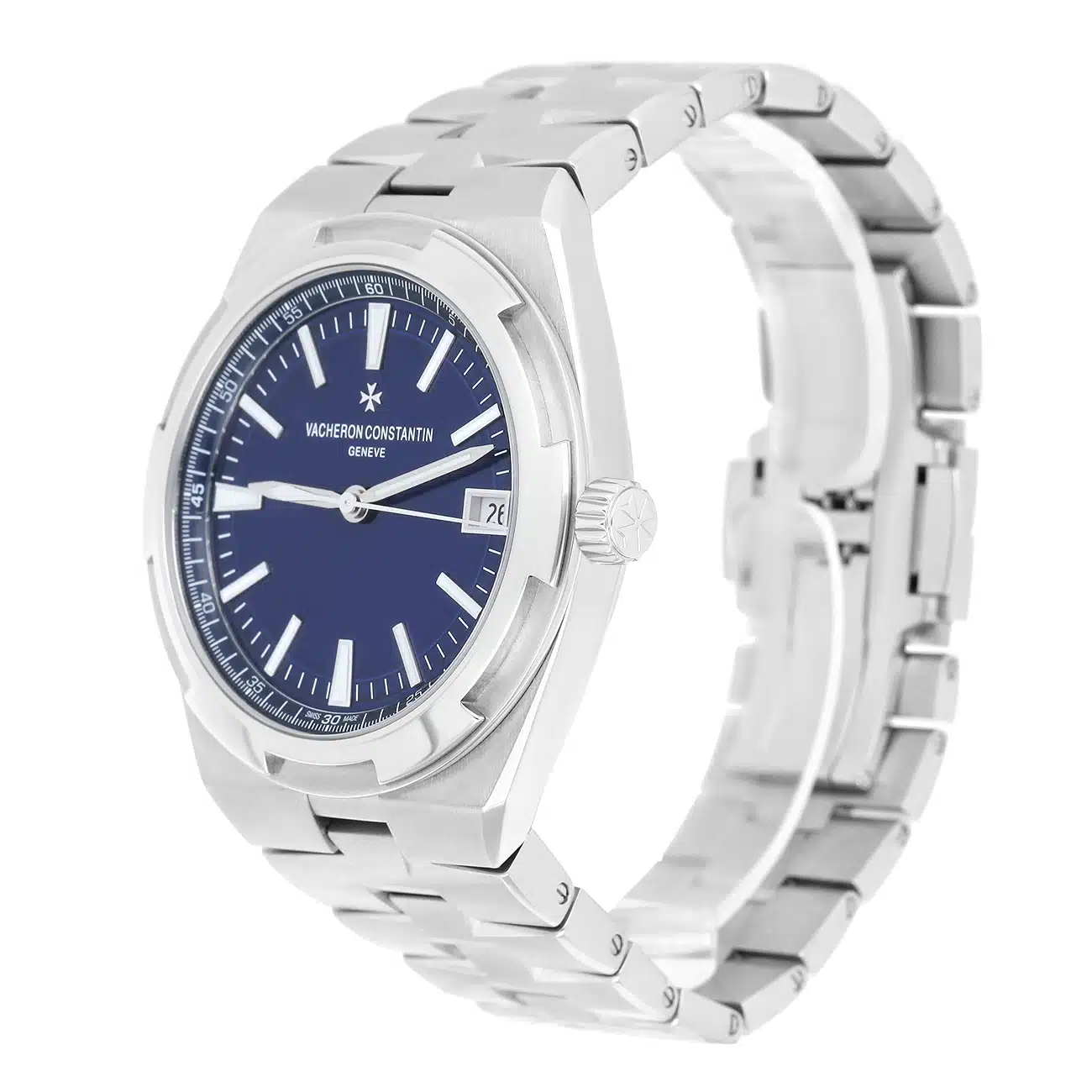 Vacheron Constantin Overseas 4520V/210A-B128 Blue Dial Fixed Bezel Stainless Steel Watch – image 6
