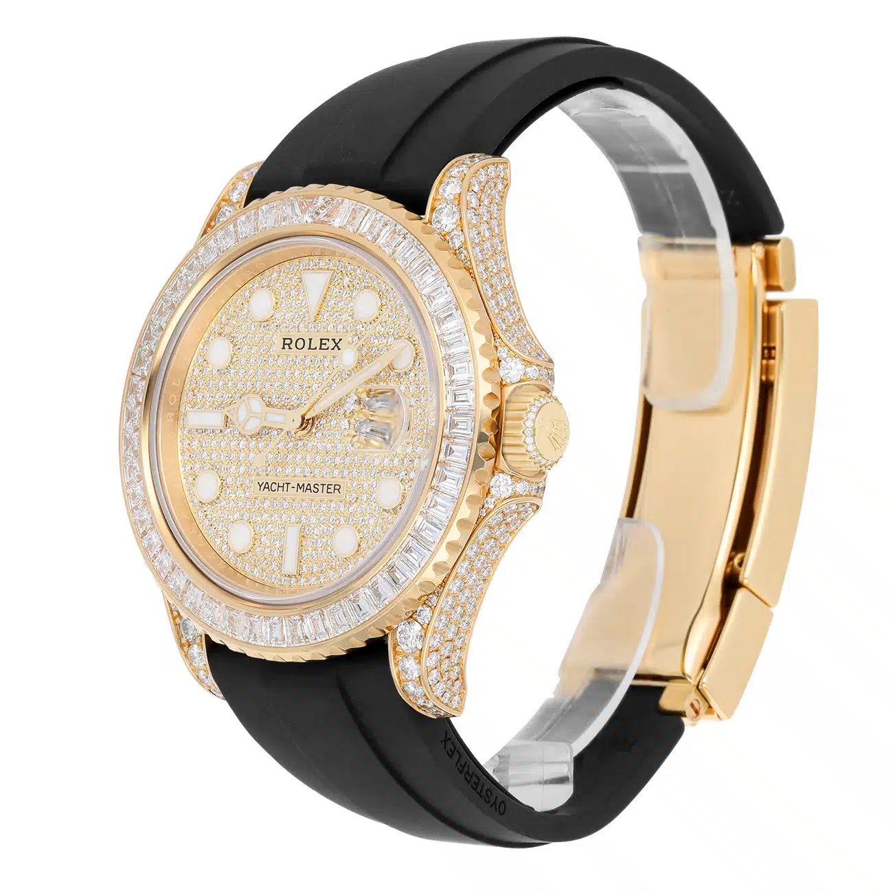Rolex Yacht-Master 226668TBR-0001 42mm Pave Diamond Dial Baguette Diamond Bezel Oysterflex Strap Yellow Gold -2024 – image 4