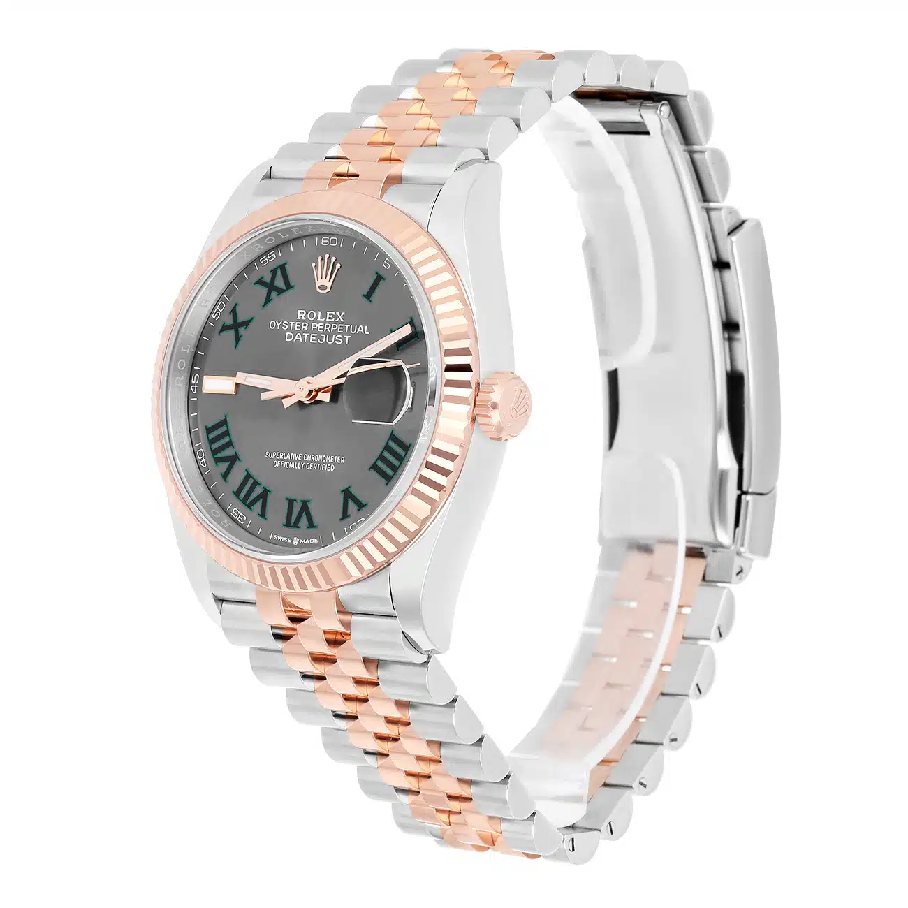 Rolex Datejust 126231-0029 36MM Wimbledon Roman Dial Jubilee Bracelet Stainless Steel&Rose Gold Watch 2024 – image 6