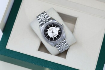 Rolex Datejust 36mm Steel & White Gold Men's Watch Black Tuxedo Dial Jubilee Bracelet 116234 - Image 5