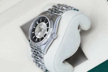 Rolex Datejust 36mm Steel & White Gold Men's Watch Black Tuxedo Dial Jubilee Bracelet 116234 - Image 3