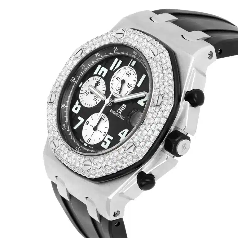 Audemars Piguet Royal Oak Offshore 25940SK.OO.D002CA.01 42mm Chronograph Black Dial Diamond Bezel Watch – image 6