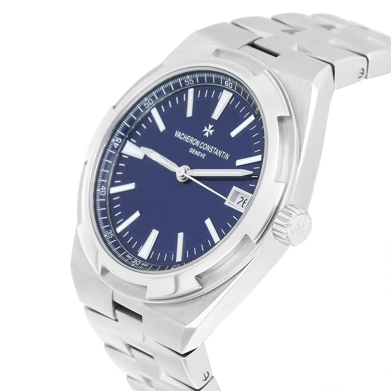 Vacheron Constantin Overseas 4520V/210A-B128 Blue Dial Fixed Bezel Stainless Steel Watch – image 7