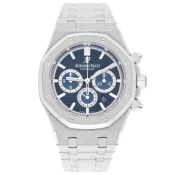 Audemars Piguet Royal Oak 26331BC.GG.1224BC.03 Frosted Chronograph Black Dial White Gold Watch