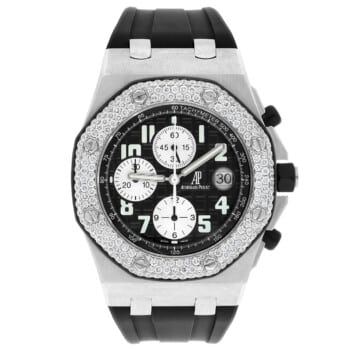 Audemars Piguet Royal Oak Offshore 25940SK.OO.D002CA.01 42mm Chronograph Black Dial Diamond Bezel Watch