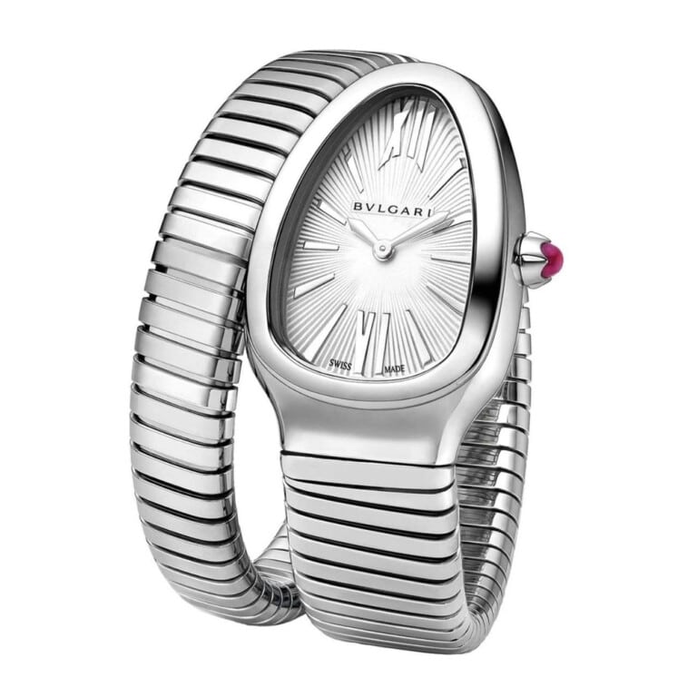 Bvlgari Serpenti S101817 SP35C6SS.1T 35mm Silver Dial Stainless Steel Watch