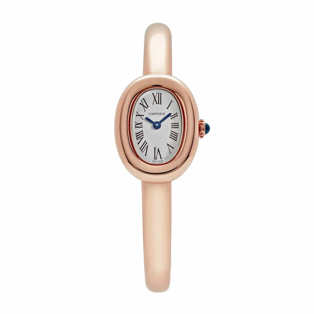 Cartier BAIGNOIRE WGBA0020 Silver Dial Rose Gold 2025 - Size 16