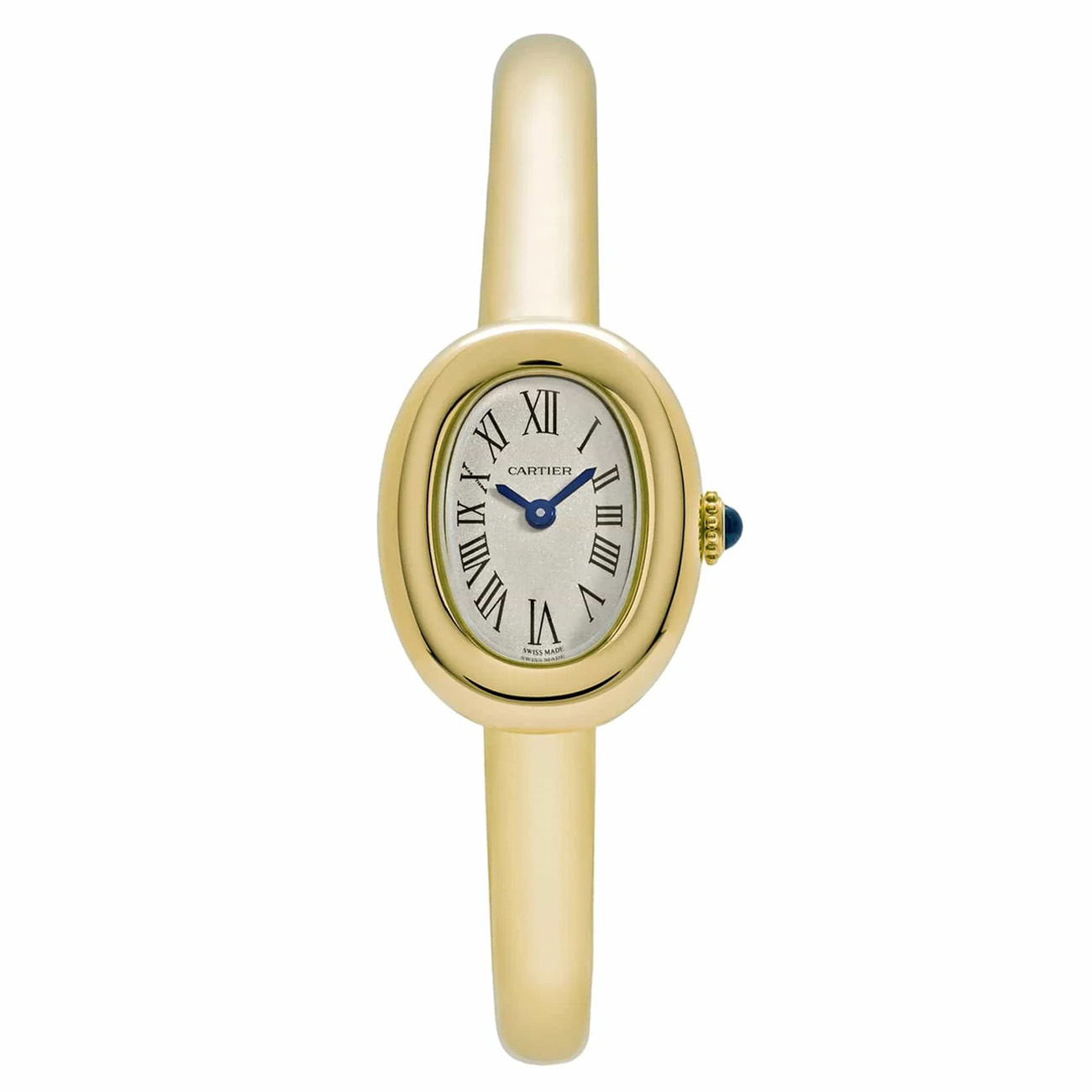 Cartier BAIGNOIRE WGBA0021 Silver Dial Yellow Gold 2024 - Size 16