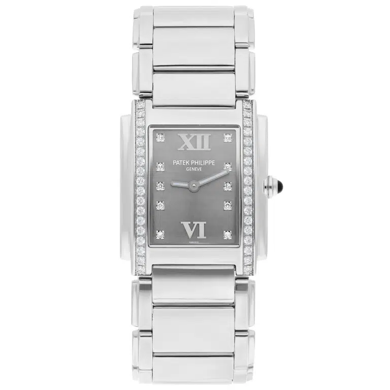 Patek Philippe Twenty-4 4910/10a-010 Grey Diamond Dial Stainless Steel Watch – image 2