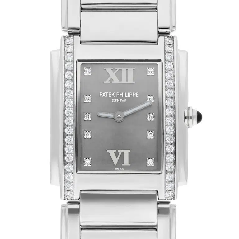 Patek Philippe Twenty-4 4910/10a-010 Grey Diamond Dial Stainless Steel Watch – image 3