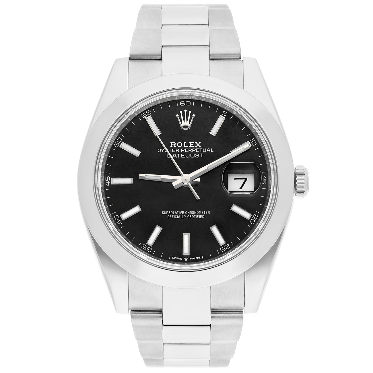 Rolex Datejust 126300-0011 41mm Black Dial Oyster Bracelet Stainless Steel Watch 2019