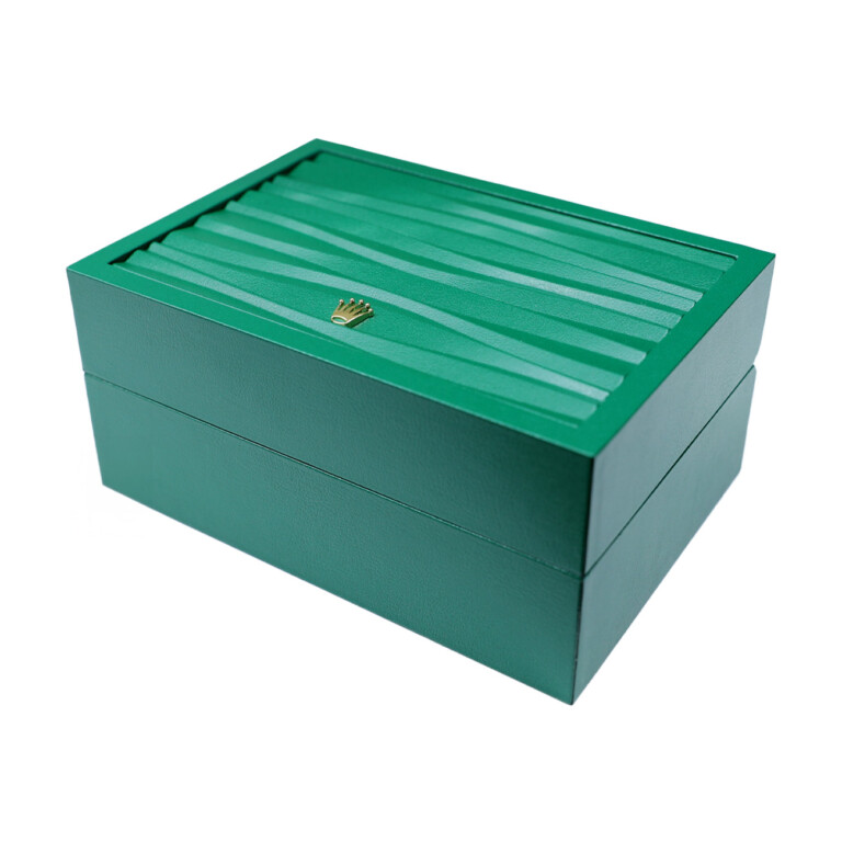 Rolex watch box with presentation cover