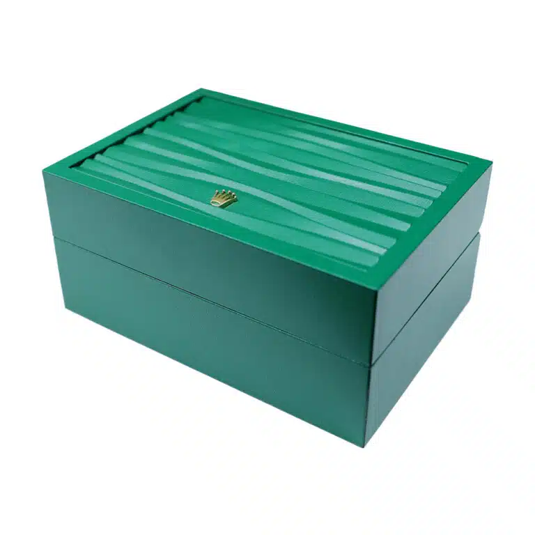 Rolex watch box with presentation cover