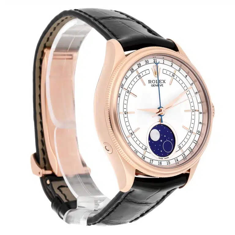 Rolex Cellini 50535-0002 39mm Moonphase White Dial 18K Rose Gold Watch 2019 – image 4
