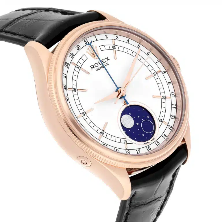 Rolex Cellini 50535-0002 39mm Moonphase White Dial 18K Rose Gold Watch 2019 – image 5