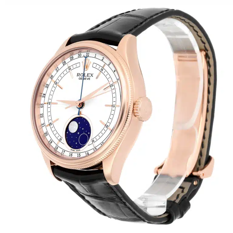 Rolex Cellini 50535-0002 39mm Moonphase White Dial 18K Rose Gold Watch 2019 – image 6