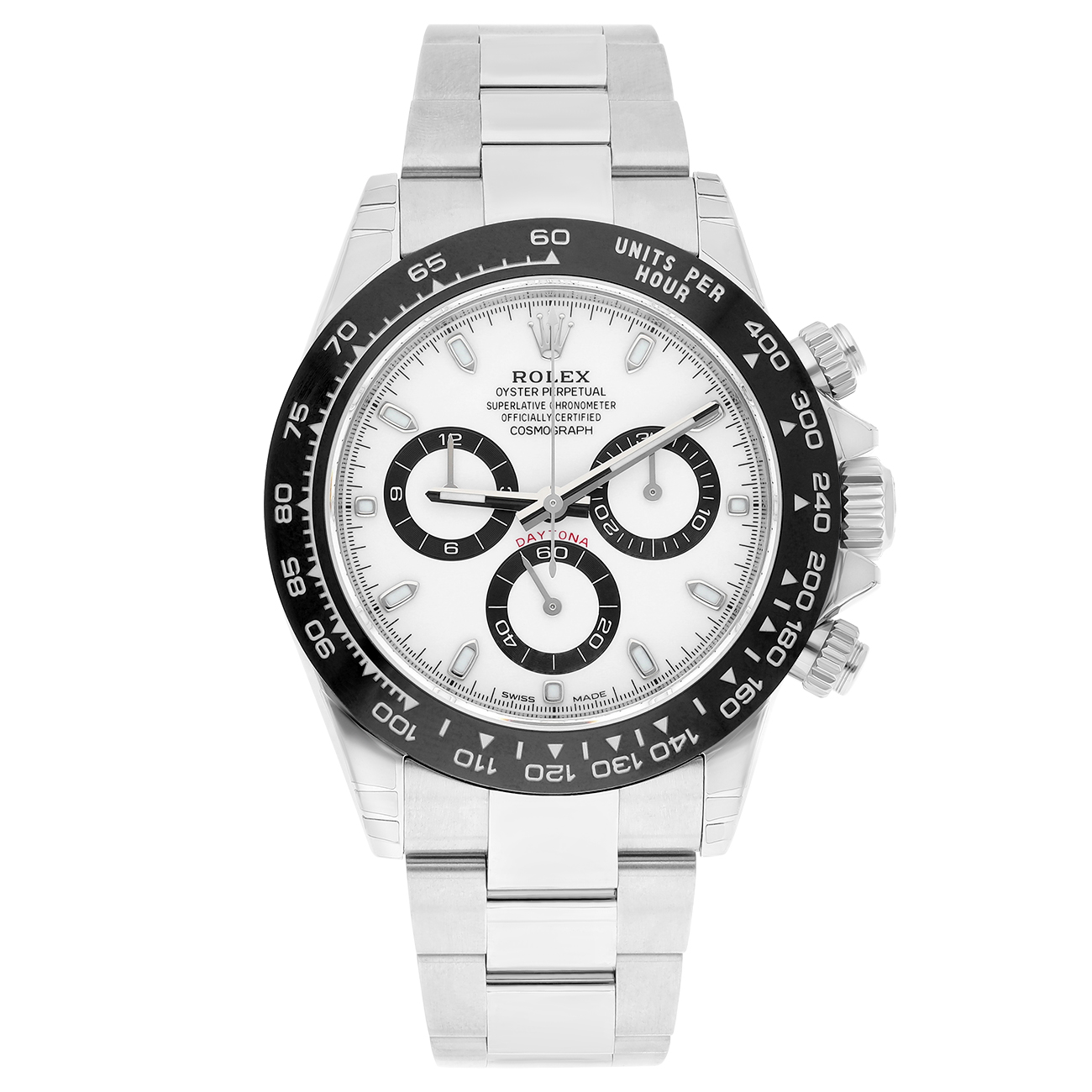 Rolex Panda Cosmograph Daytona 116500LN-0001 White Dial Stainless Steel Watch -2023