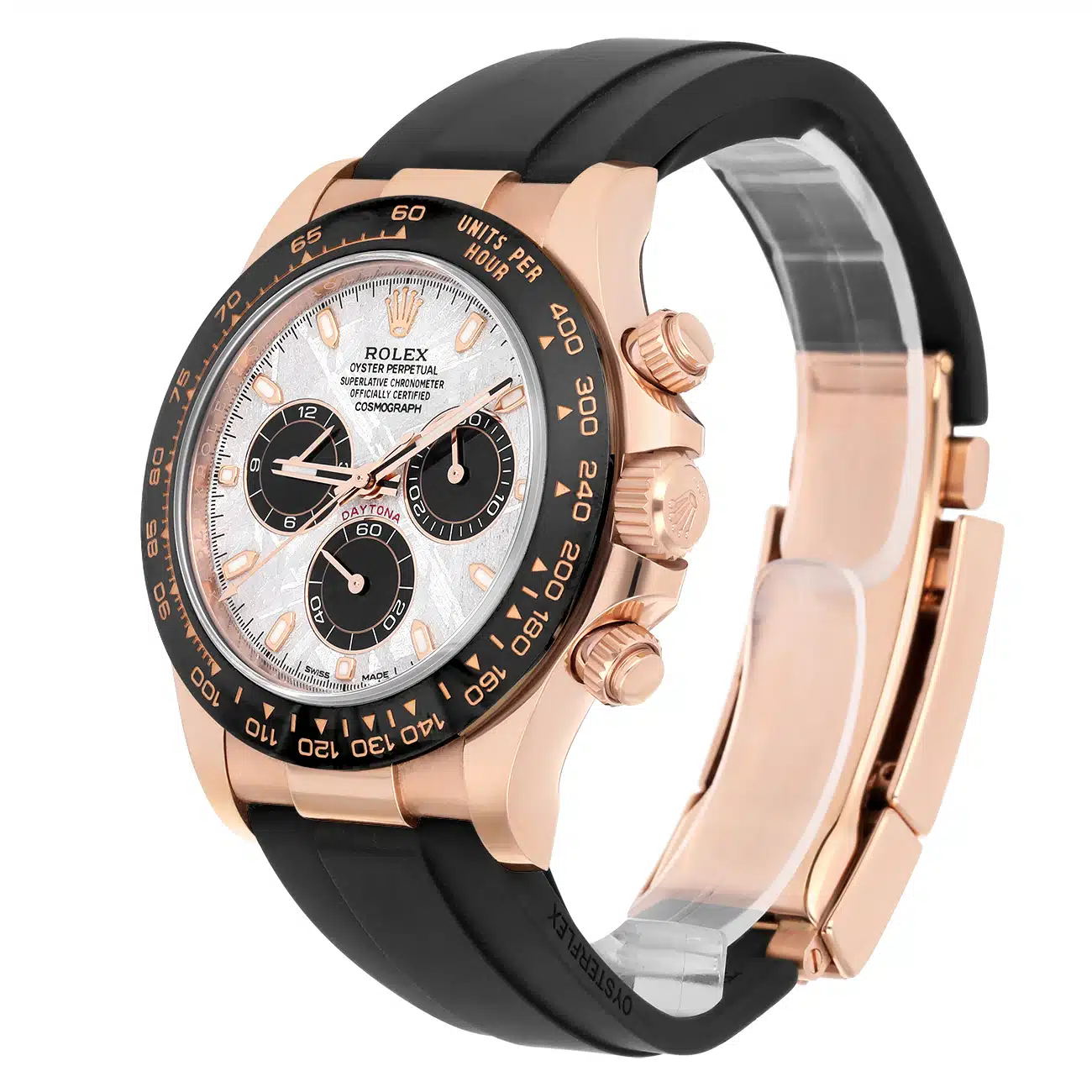 Rolex Daytona 116515LN-0055 Cosmograph Meteorite Dial Oysterflex Rose Gold Watch 2021 – image 6