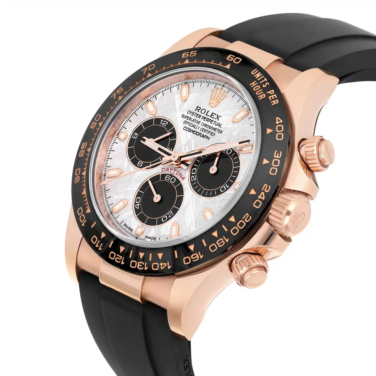 Rolex Daytona 116515LN-0055 Cosmograph Meteorite Dial Oysterflex Rose Gold Watch 2021 – image 7