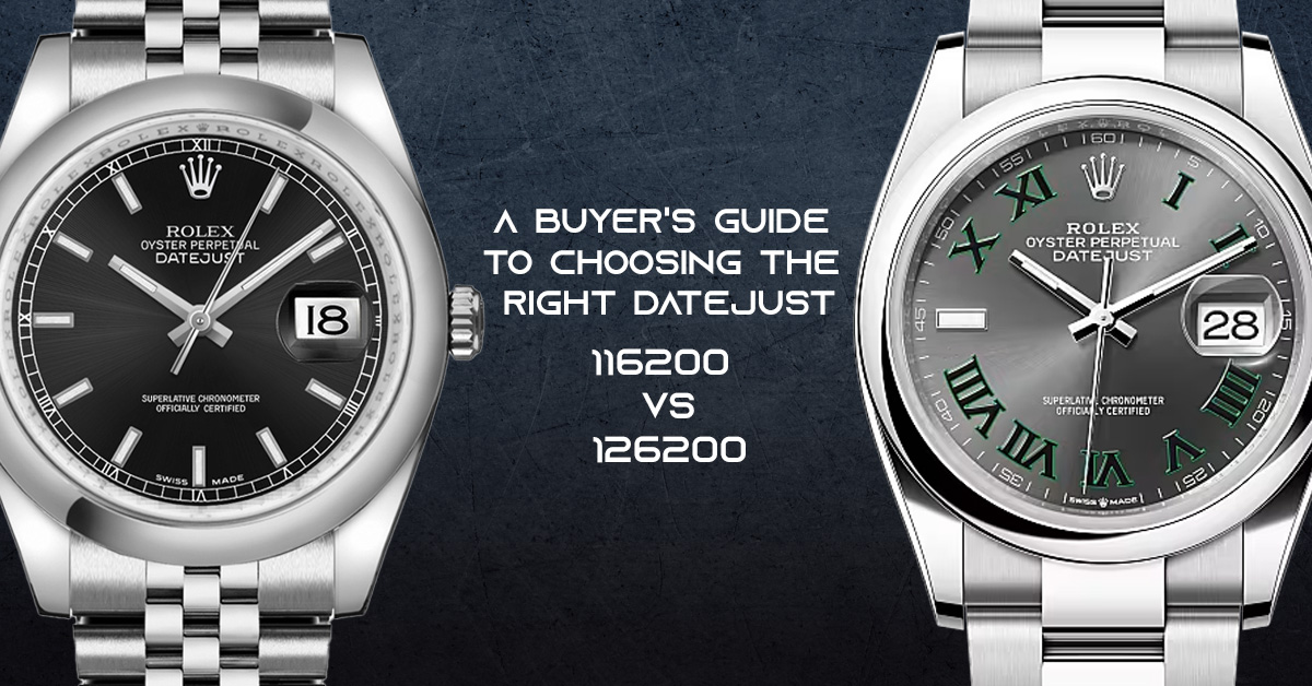 Rolex Datejust 116200 vs 126200