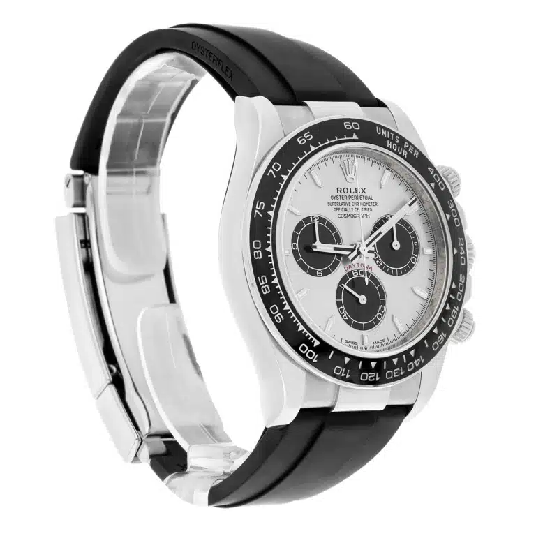 Rolex Daytona 126519ln-0006 40mm Grey Index Dial Black Rubber Strap White Gold Watch - 2025 – image 4