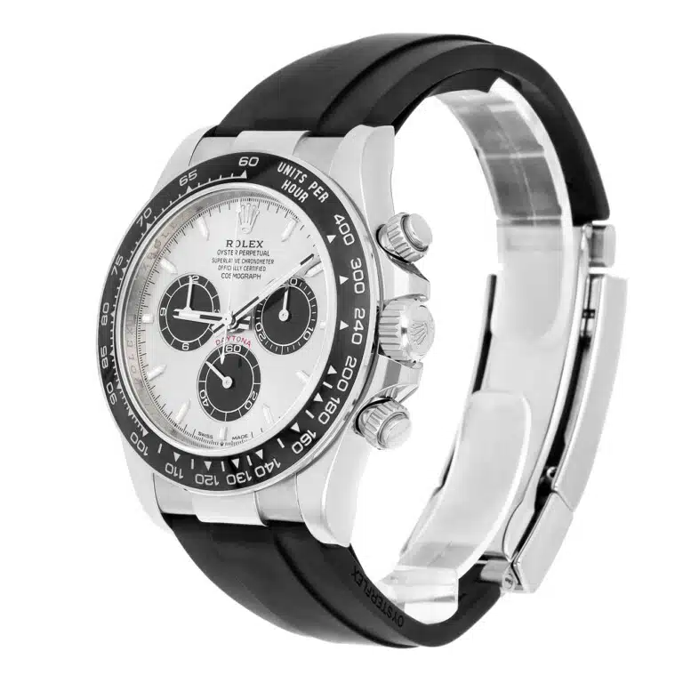 Rolex Daytona 126519ln-0006 40mm Grey Index Dial Black Rubber Strap White Gold Watch - 2025 – image 6