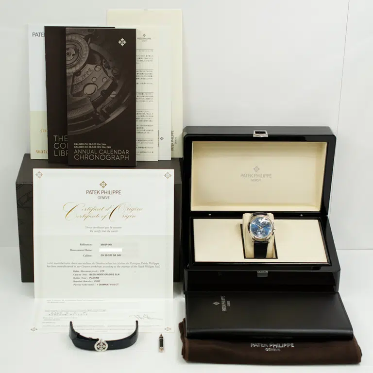 Patek Philippe Annual Calendar 5905P-001 platinum watch with box