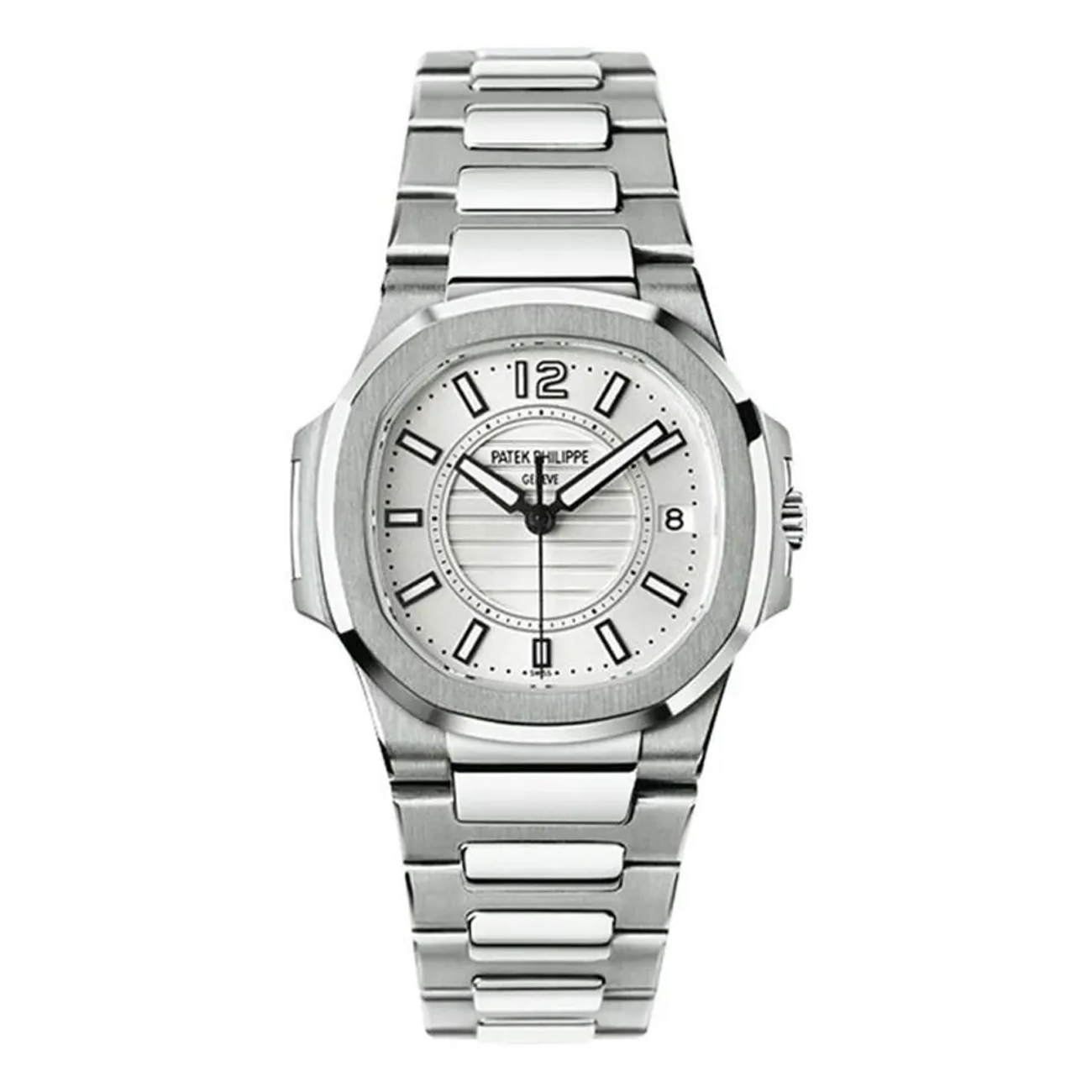 Patek Philippe Nautilus 7011/1G-001 White Dial 18K White Gold Watch