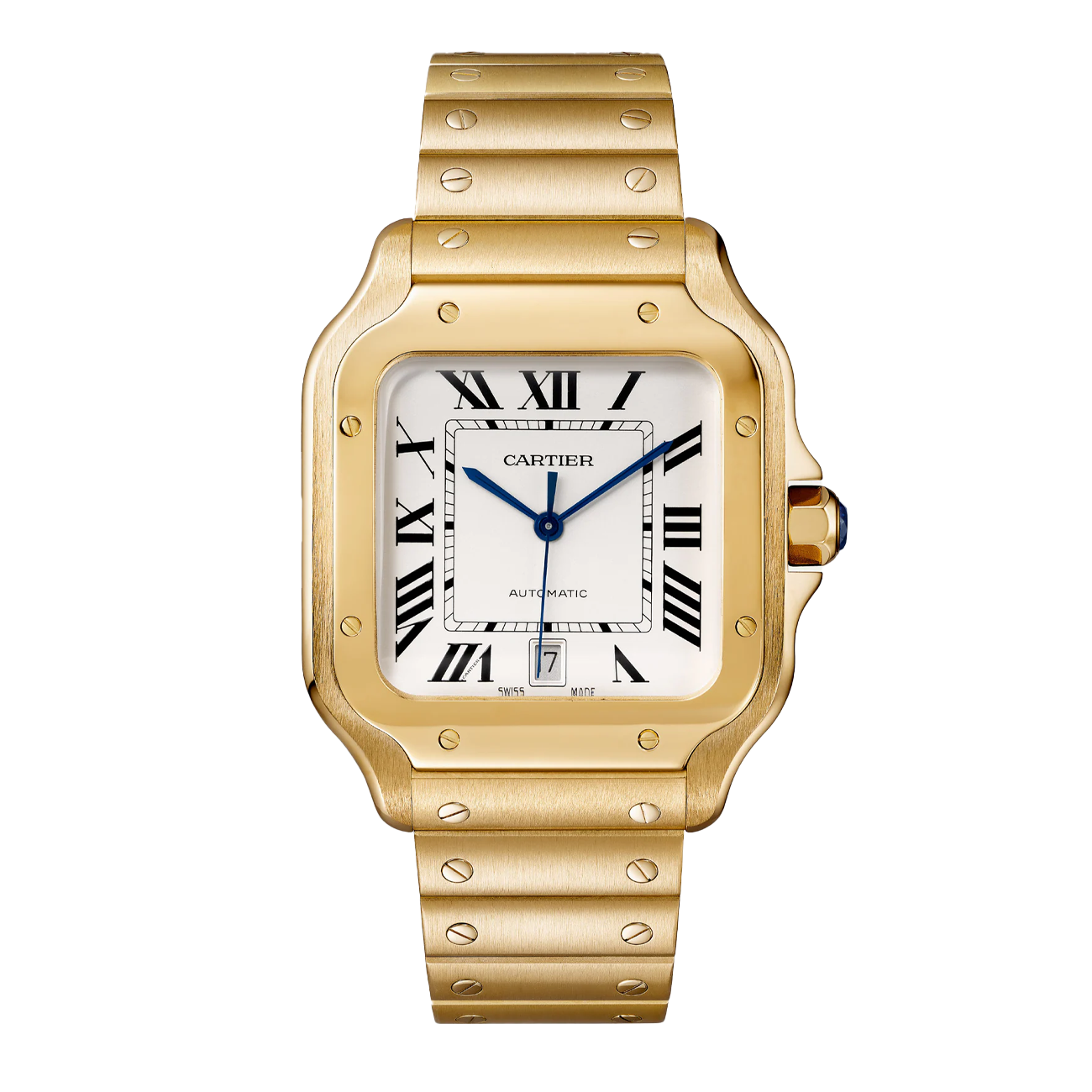 Cartier Santos WGSA0029 39mm Silver Dial Yellow Gold  Watch 2023